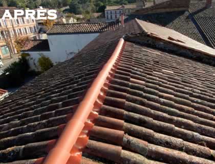 Après la réparation de toiture Après la réparation de toiture