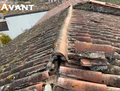 Avant la réparation de toiture Avant la réparation de toiture